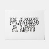 プランクスAロットコアフィットネストレーニング引用文 ドアマット (正面)