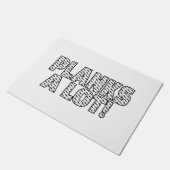 プランクスAロットコアフィットネストレーニング引用文 ドアマット (アングル)