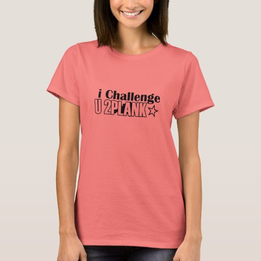 プランクチャレンジリンガーTシャツ Tシャツ (正面)