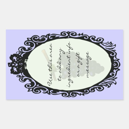 プランクボトルバック(自家製ワインラベル) 長方形シール (正面)