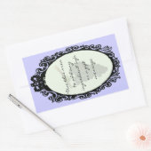 プランクボトルバック(自家製ワインラベル) 長方形シール (封筒)