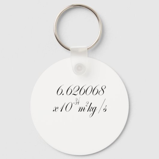 プランク定数 キーホルダー (正面)