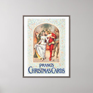 プラングのクリスマスカード(1886年頃)キャンバスプリント キャンバスプリント