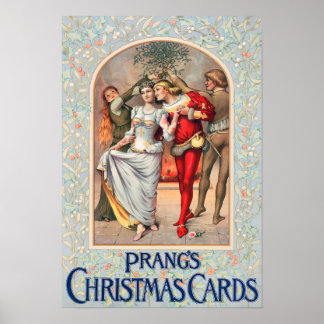 プラングのクリスマスカード（1886年頃）プリントポスター ポスター