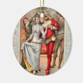プラング社のクリスマスカード(1886年頃) セラミックオーナメント (左)