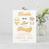 プランジビーチプールブライダルシャワー 招待状 (スタンド正面)