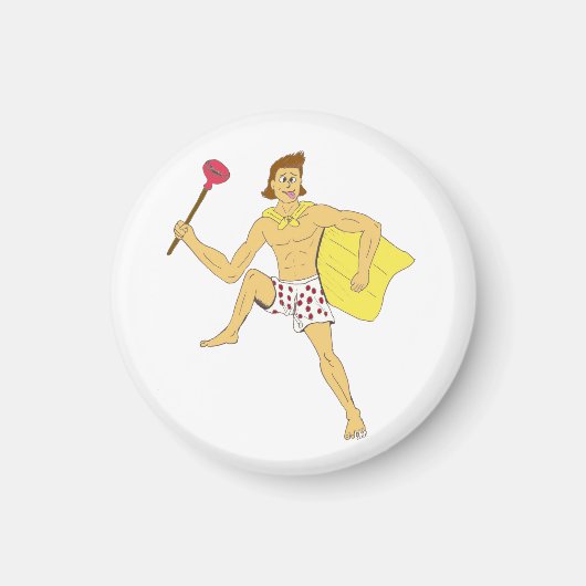 プランジャーと下着の男 マグネット (正面)