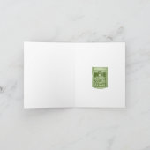 プランジャーポップ・アートのコーヒーアート食品包装イラストレーション カード (内部)