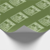 プランジャーポップ・アートのコーヒーアート食品包装イラストレーション ラッピングペーパー (角)