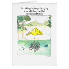 「プランジ」誕生日カード