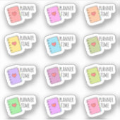 プランタイム リマインダー ステーショナリー ノートブック プランナー シール (正面)