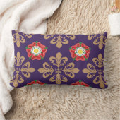 プランタゲネットフルーアパターン ランバークッション (ブランケット)