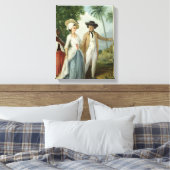 プランターと彼の妻,使用人が出席, c.1 キャンバスプリント (インサイチュ (寝室))