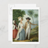 プランターと彼の妻，使用人が出席， c.1 ポストカード (正面/裏面)