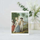 プランターと彼の妻，使用人が出席， c.1 ポストカード (スタンド正面)