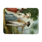 プランターと彼の妻，使用人が出席， c.1 マグネット (横)