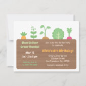 プランターボックスキッズガーデンバースデーパーティー 招待状 (正面)