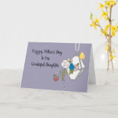 プランター付き娘の母の日カード カード (黄色い花)