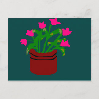 プランター葉書春の花 ポストカード