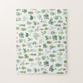 プランティタハウスプラントアンドポットパターン ジグソーパズル (縦)