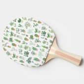 プランティタハウスプラントアンドポットパターン 卓球ラケット (横)