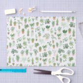 プランティタハウスプラントアンドポットパターン 薄葉紙 (クラフト)