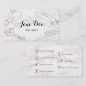 プランティラデタルジェタデヴィジタ美容師 名刺 (正面/裏面)