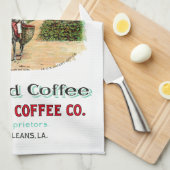 プランテーションローストコーヒー キッチンタオル (四つ折り)