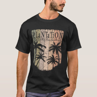 プランテーション元素周期表 プランテーション フロリダ 花 Tシャツ