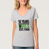 プランテーション公園首50年の女性V Tシャツ (正面)