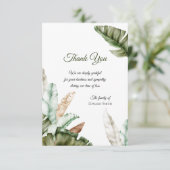 プランテ離れン悔やみや弔慰サンキューカード サンキューカード (スタンド正面)