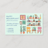 プラントシッター観葉植物の散水ハウスセッチン 名刺 (正面)