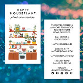 プラントシッター観葉植物の散水ハウスセッチン 名刺