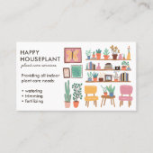 プラントシッター観葉植物の散水ハウスセッチン 名刺 (正面)