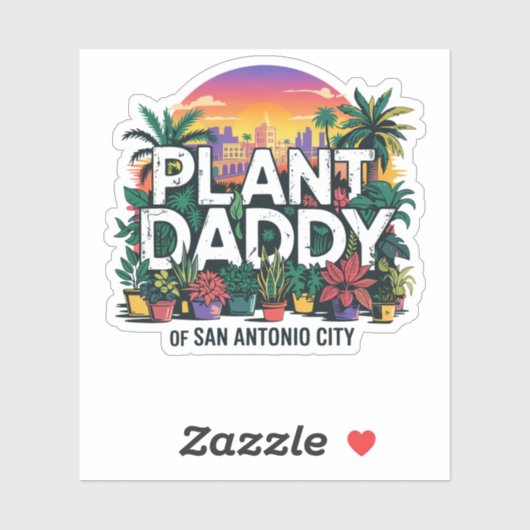 プラントダディーサンアントニオシティテキサス州USA シール (シート)