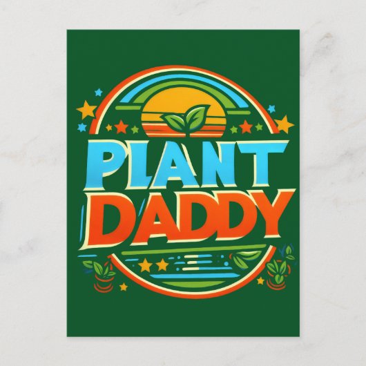 プラントダディーハウスプラントガーデニング造園パパ ポストカード (正面)