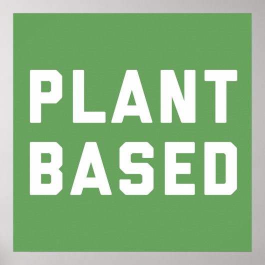 プラントベースのビーガン引用文 ポスター (正面)