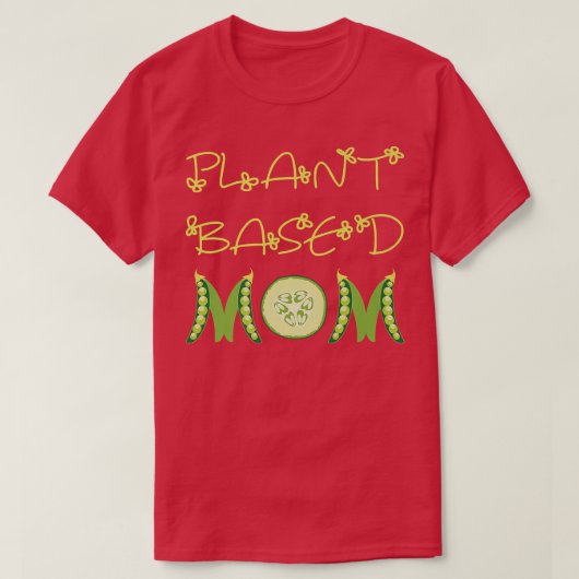 プラントベースのママビーガン Tシャツ (デザイン正面)
