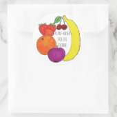 プラントベースの将来のステッカーシート ラウンドシール (バッグ)