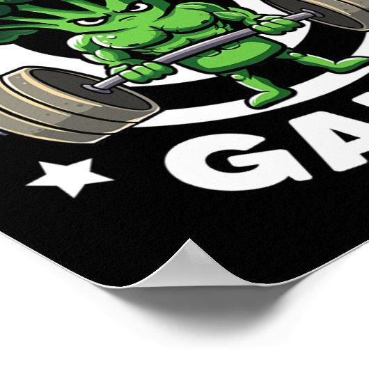 プラントベースゲインビーガンアスリートビーガンジムビーガンボー ポスター (角)