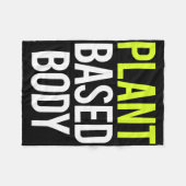 プラントベース体ビーガンジムボディビルトレーニングFi フリースブランケット (正面(横))