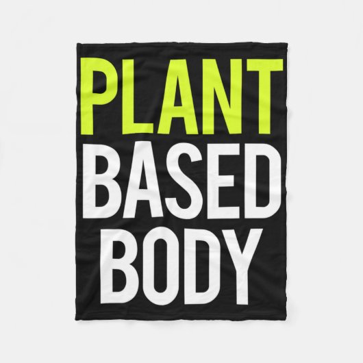 プラントベース体ビーガンジムボディビルトレーニングFi フリースブランケット (正面)