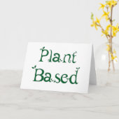 プラントベース カード (黄色い花)