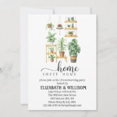 プラントホームスウィートホーム引っ越し祝いパーティーパーティー 招待状 (正面)