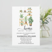 プラントホームスウィートホーム引っ越し祝いパーティーパーティー 招待状 (スタンド正面)