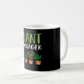 プラントマネージャオーガニックーPlant LoverおもしろいPun コーヒーマグカップ (正面右)