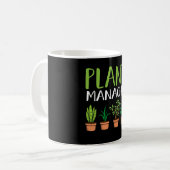 プラントマネージャオーガニックーPlant LoverおもしろいPun コーヒーマグカップ (正面左)