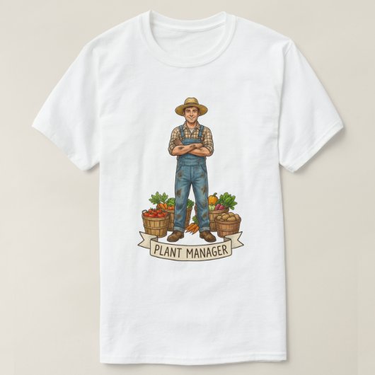 プラントマネージャー Tシャツ (デザイン正面)