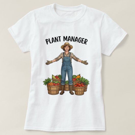 プラントマネージャー Tシャツ (デザイン正面)