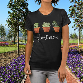 プラントママかわいい多肉植物 Tシャツ